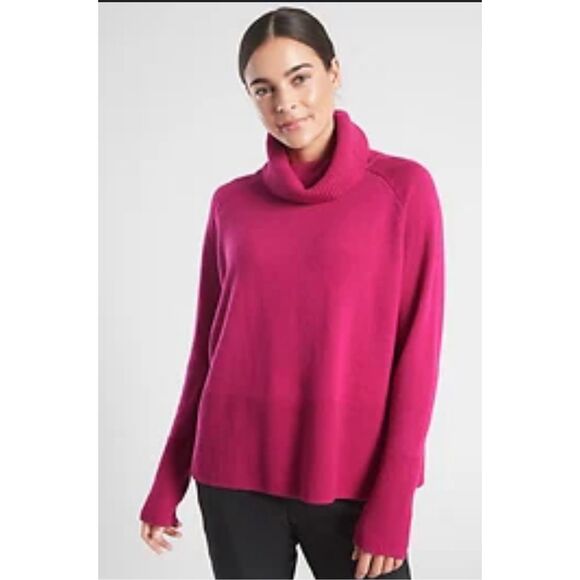 NWOT Athleta WOOL CASHMERE ASPEN TURTLENECK SWEATER, $179 XXS  B25 - Picture 1 of 6